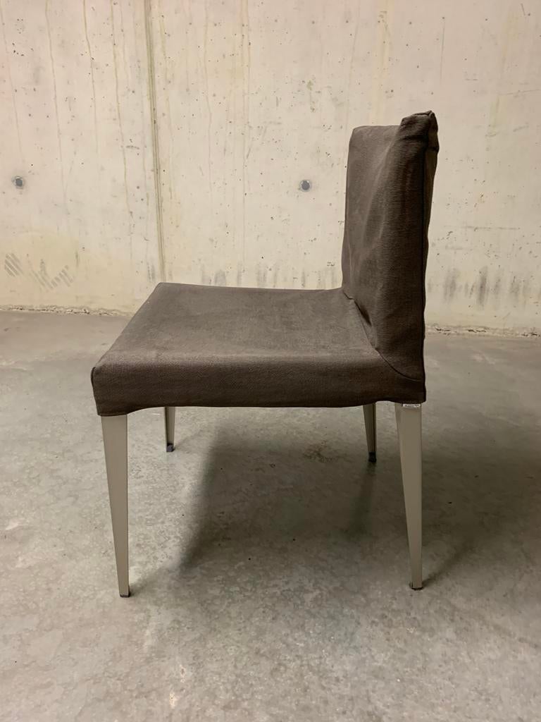 6 stoelen Eunice B&B Italia Maxalto  25€/stoel (op te maken), Tissus, Design - tijdloos - modern  - Italië, Brun, Enlèvement
