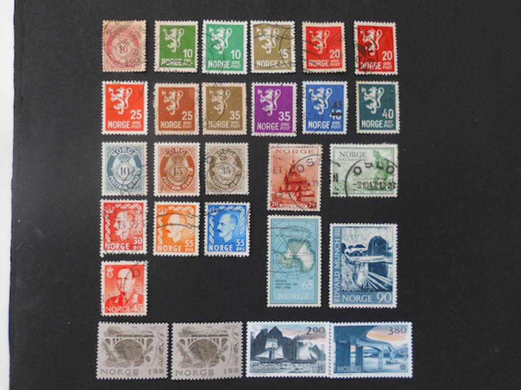 Noorwegen : 27 postzegels (periode 1894-1988), Ophalen of Verzenden, Noorwegen