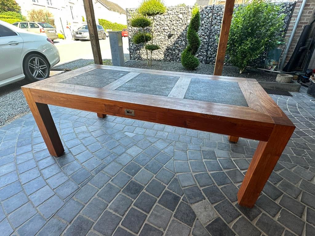 Table en teck, Enlèvement, Comme neuf, Teck