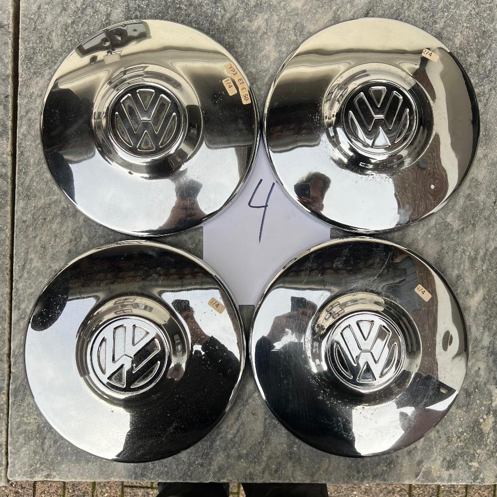 VW Chromen Wieldop 4x130 Type 3 1968 en jonger, Auto diversen, Auto-accessoires, Gebruikt, Ophalen of Verzenden