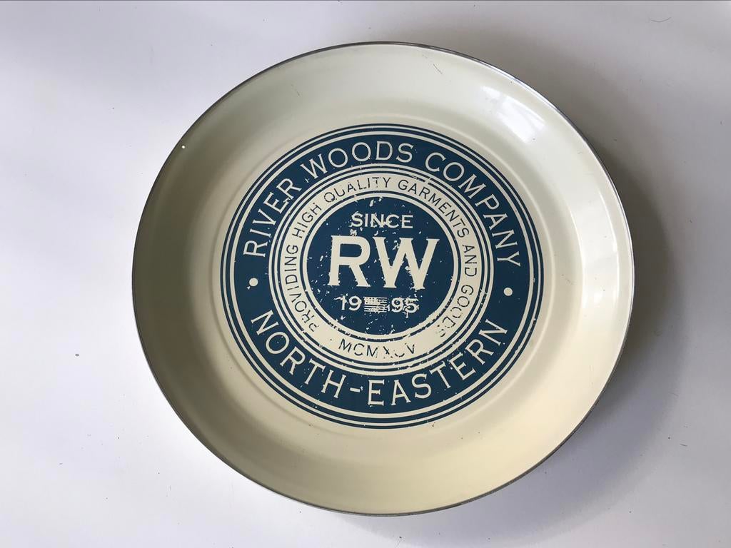 River Woods dienblad plateau rond metaal 40 cm, Enlèvement ou Envoi, Rond, Métal