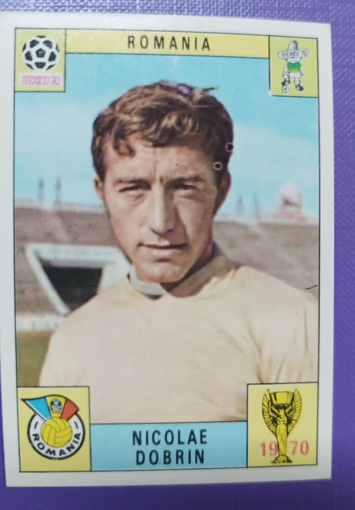 Panini KAART prent anno 1970 voetbal WK Mexico 70 DOBRIN, Hobby en Vrije tijd, Stickers en Plaatjes, Plaatje, Verzenden