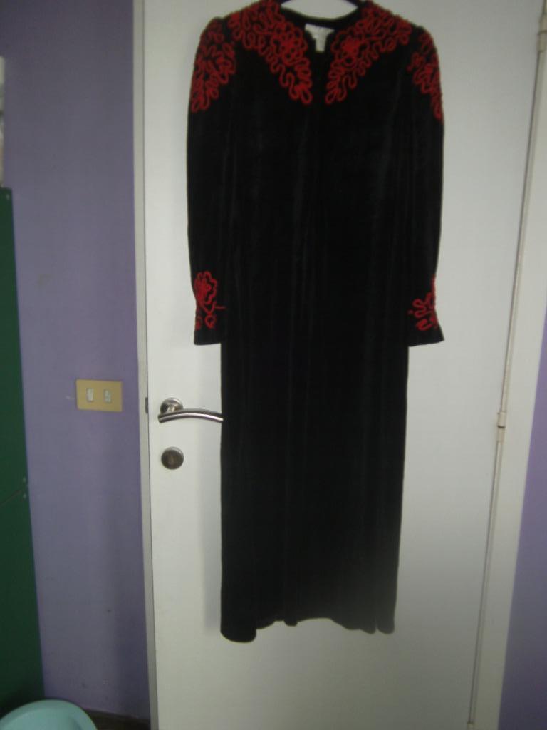 tenue de soirée djellaba en velours, Enlèvement ou Envoi, Taille 42/44 (L), Noir, Autres types