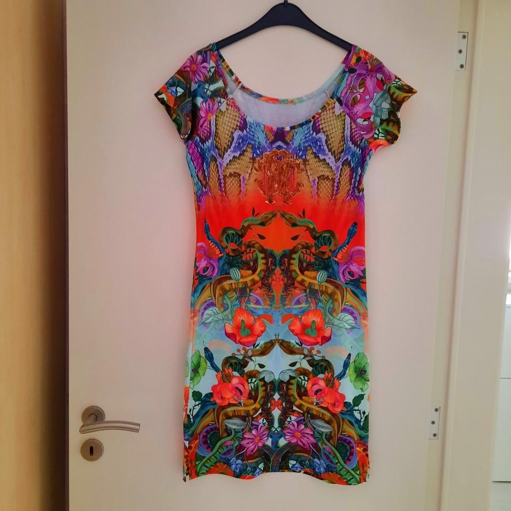 Kleurrijke jurk met print, Ophalen, Nieuw, Maat 36 (S), Boven de knie