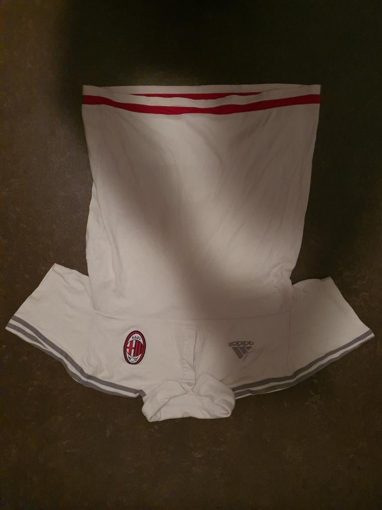 Adidas Ac Milan polo shirt maat L, Maat 52/54 (L), Wit, Ophalen of Verzenden, Zo goed als nieuw