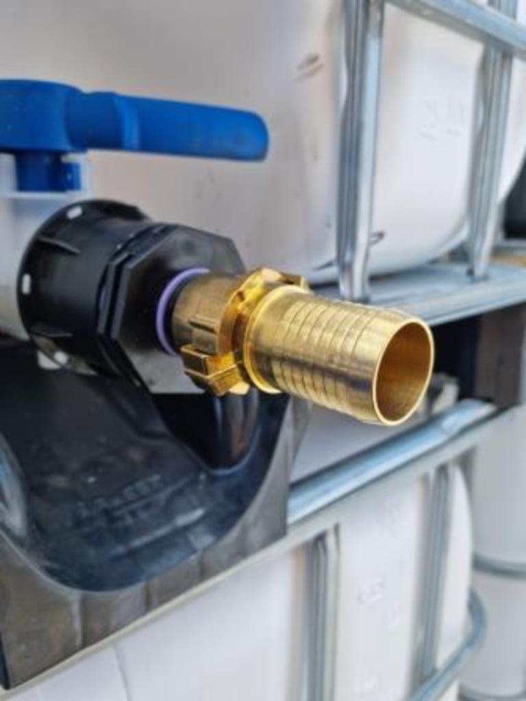 Ibc adapter met geka koppeling van 3/4 duim ( Tonnen ,Vaten, Tuin en Terras, Regentonnen, Ophalen, Nieuw, Kunststof