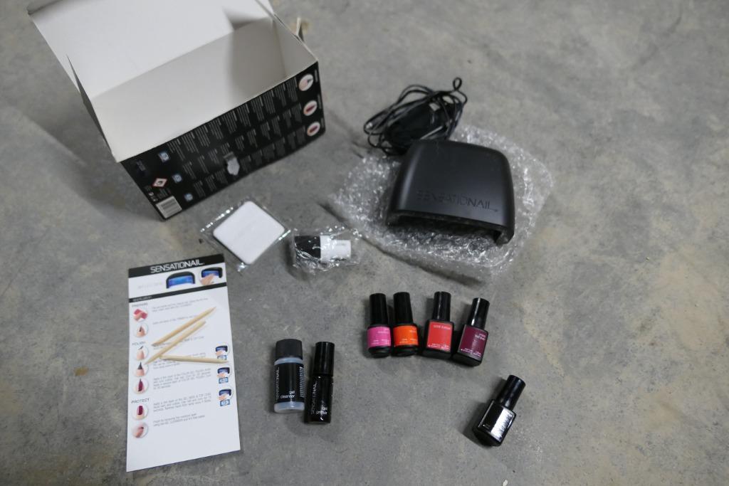 Gellak nagellak set, Ophalen, Zo goed als nieuw, Rood, Handen en Nagels