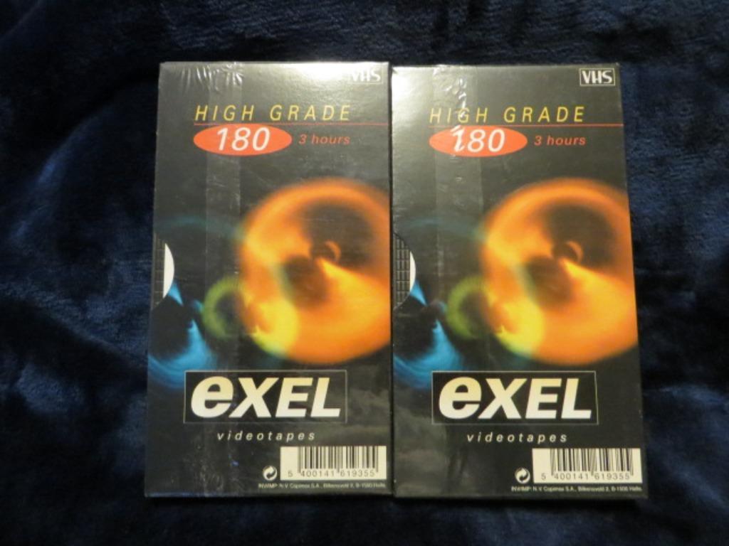 2x VHS - videocassette - nieuw - 180 minuten - Exel, Ophalen of Verzenden, Nieuw in verpakking, Overige genres