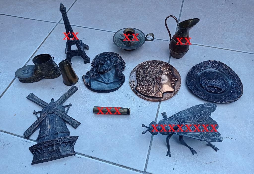 Divers objets anciens, Enlèvement ou Envoi, Cuivre