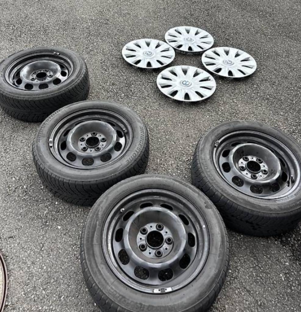 4 originele BMW 3 serie E90 16 inch wintervelgen (5×120), Auto-onderdelen, Overige Auto-onderdelen, BMW, Gebruikt, Ophalen