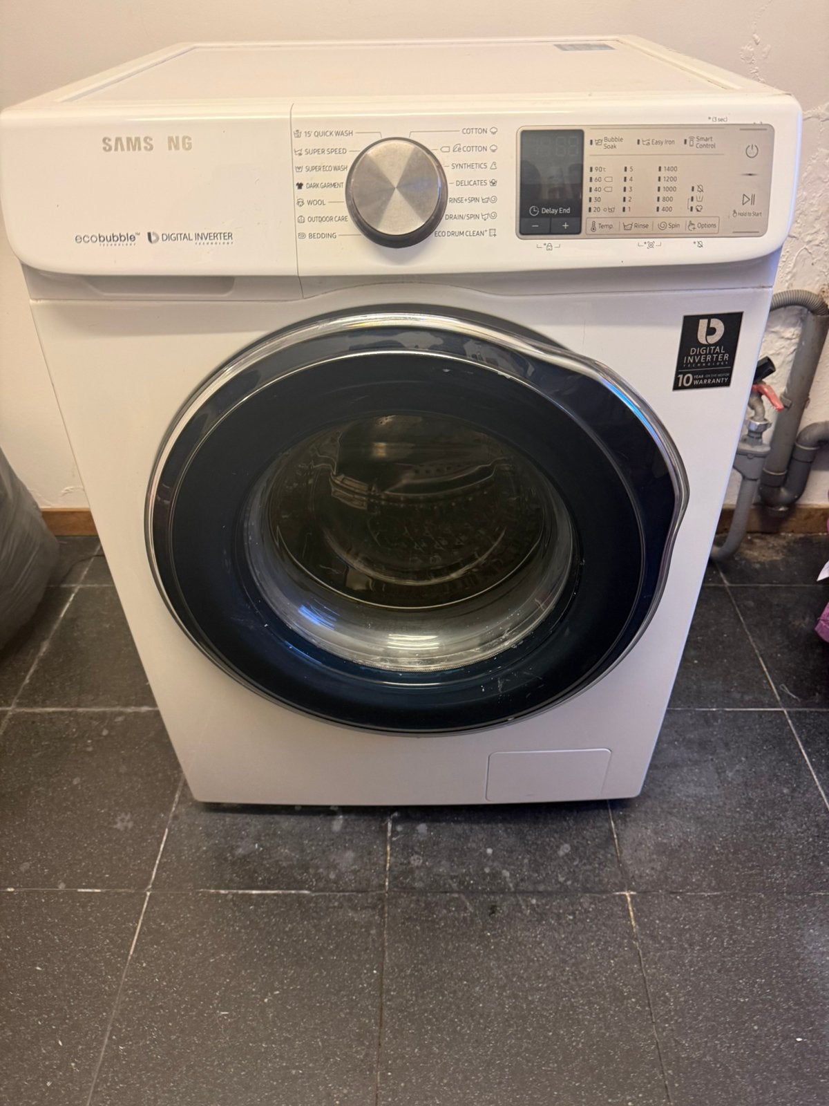 Lave-linge Samsung EcoBubble Digital Inverter – 1400 tr/min, Electroménager, 1200 à 1600 tours, 85 à 90 cm, Chargeur frontal, Enlèvement