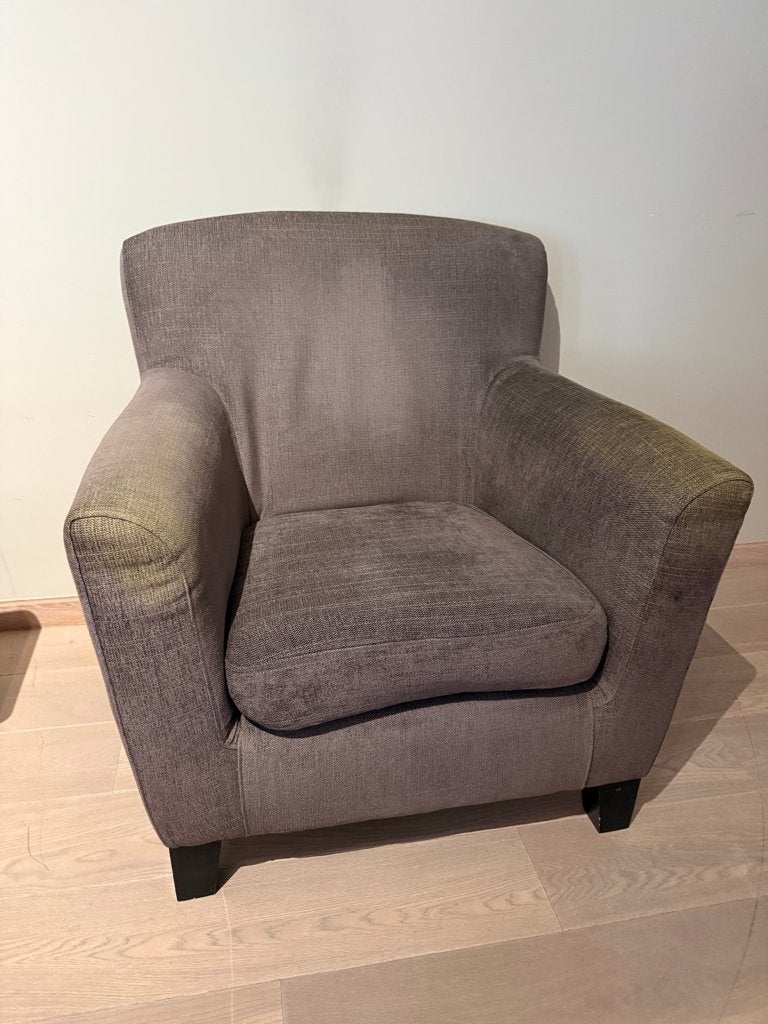 fauteuil grijs – comfortabele zetel, Ophalen, Gebruikt, Stof