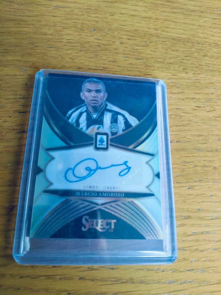 Panini select Marcio Amoroso autograph Udinese, Ophalen of Verzenden