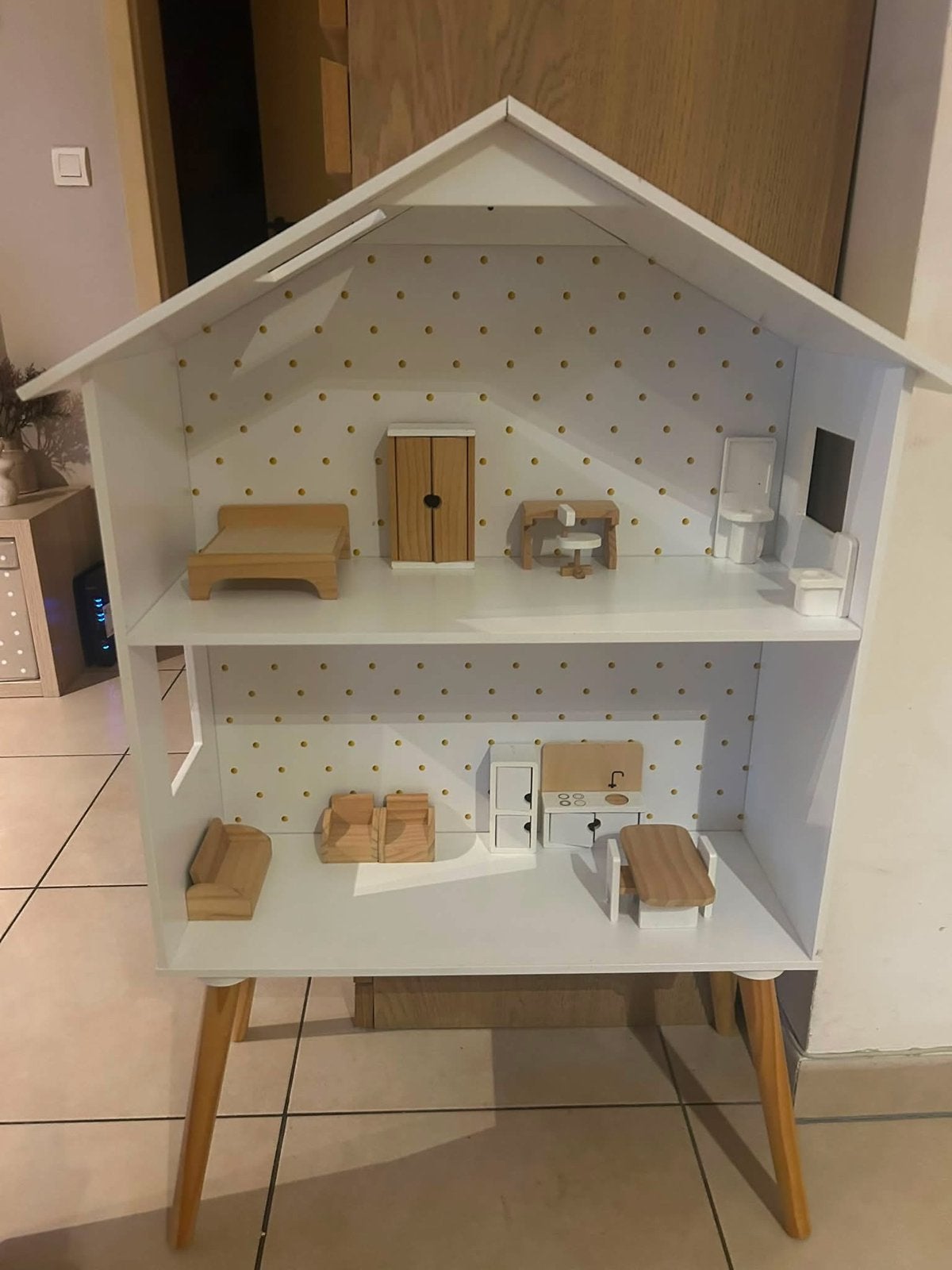 Poppenhuis „PETITE AMÉLIE”, Ophalen, Zo goed als nieuw, Poppenhuis