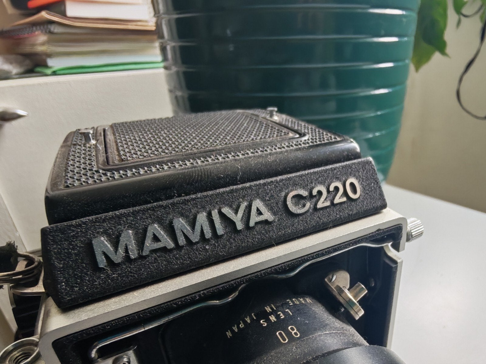 Mamiya C220 + mamiya sekor 80 mm f2. 8 blue dot, Enlèvement, Utilisé