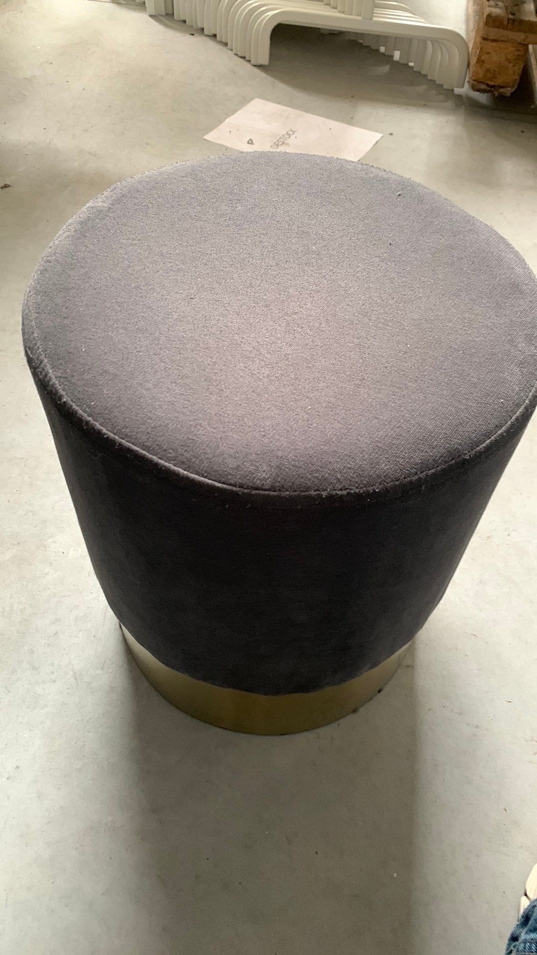 Pouf noir, Huis en Inrichting, Ophalen of Verzenden, Zo goed als nieuw