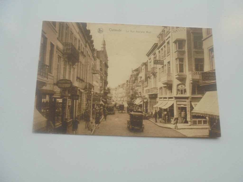 oostende- adolphe buyl straat, Envoi, 1920 à 1940, Non affranchie, Flandre Occidentale