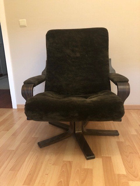 Vintage zetel, Maison & Meubles, Canapés | Salons, Enlèvement, Utilisé, Bois