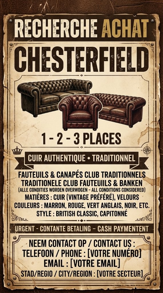 ZOEK CHESTERFIELD, Ophalen