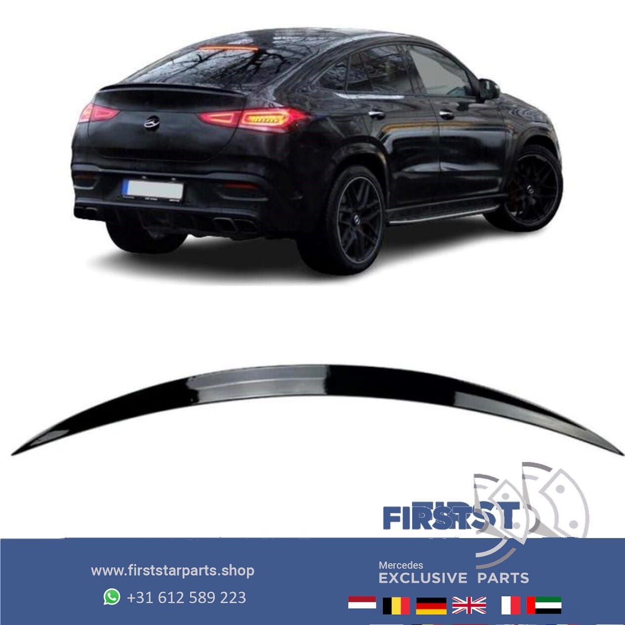 C167 GLE COUPÉ AMG KOFFERBAK SPOILER GLE43 GLE53 GLE63 GLE63, Ophalen of Verzenden, -, -, -