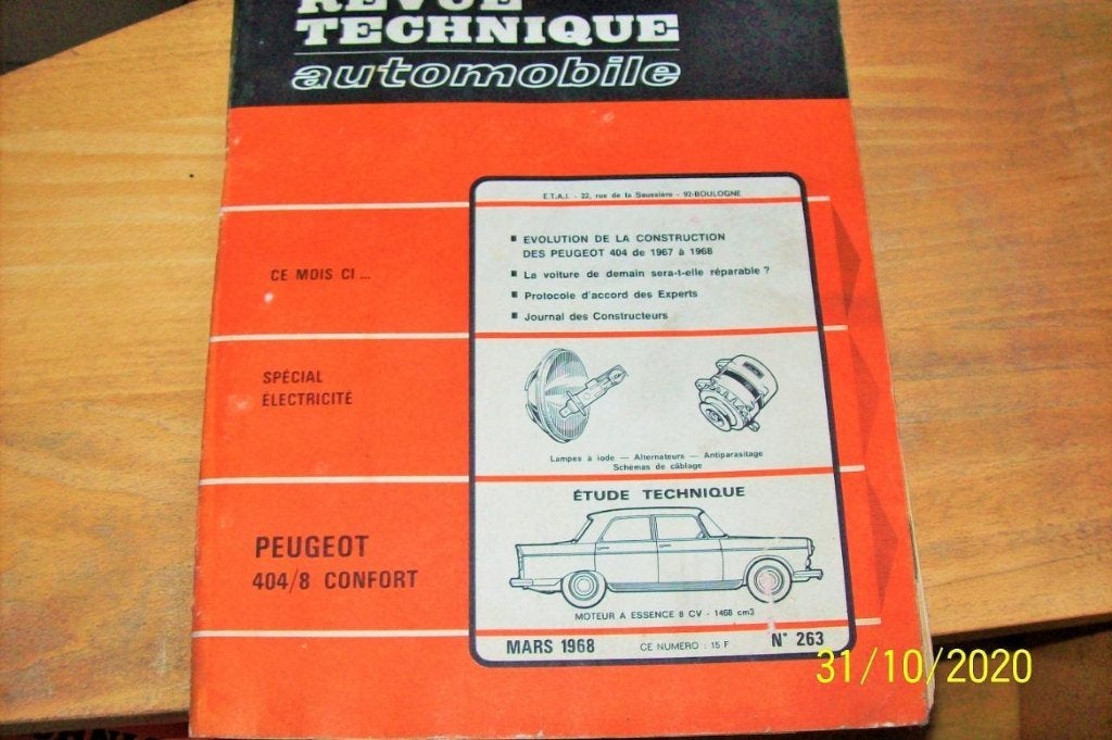 Revue technique Peugeot 404, Ophalen of Verzenden
