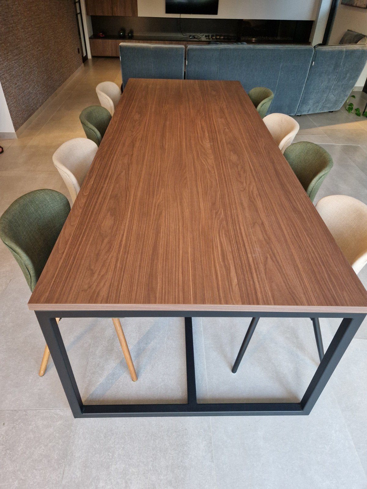 eettafel, Huis en Inrichting, Ophalen, 100 tot 150 cm, 200 cm of meer, Zo goed als nieuw