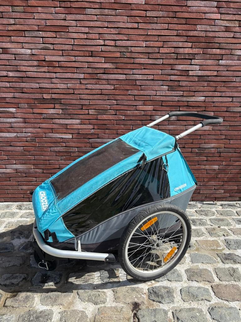 Fietskar Croozer Kid for 1 + baby seat, Enlèvement, Utilisé, Remorque pour enfant, Pliable