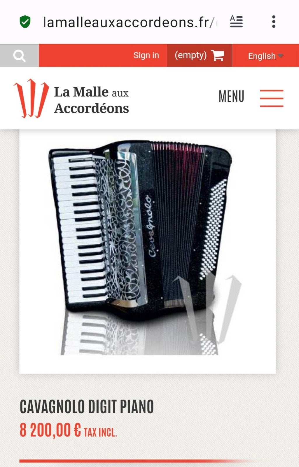 Accordeon Cavagnoli DIGITAAL (zonder tongen), Muziek en Instrumenten, Accordeons, Zo goed als nieuw, Toetsaccordeon, 120-bas, Accordiola