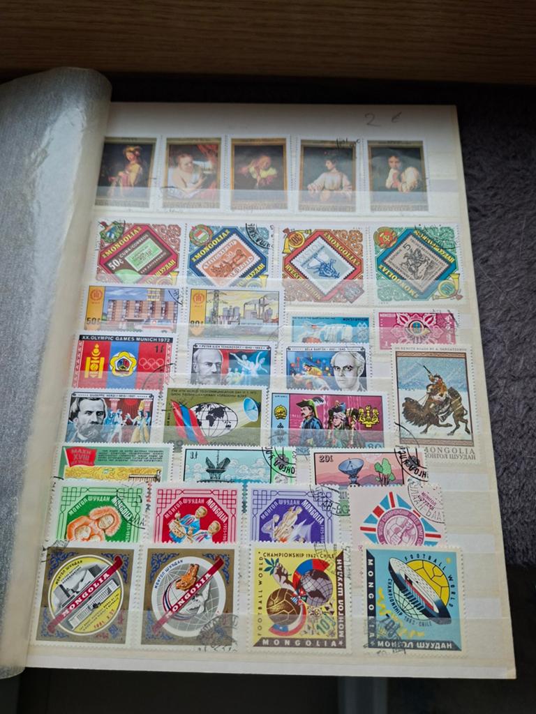Postzegels mongolia, Ophalen