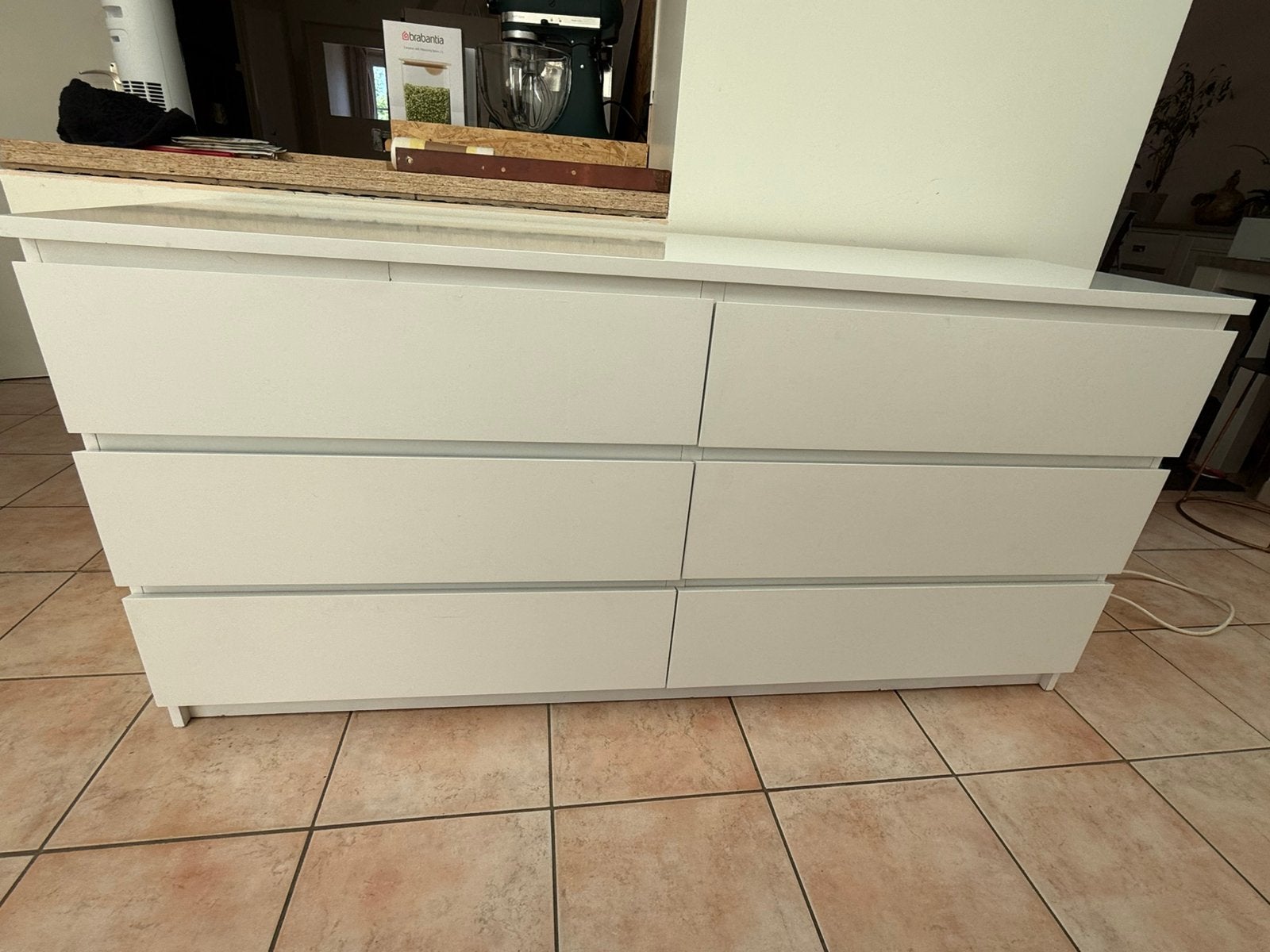Commode Ikea Malm, 25 à 50 cm, 5 tiroirs ou plus, Moins de 100 cm, 150 à 200 cm