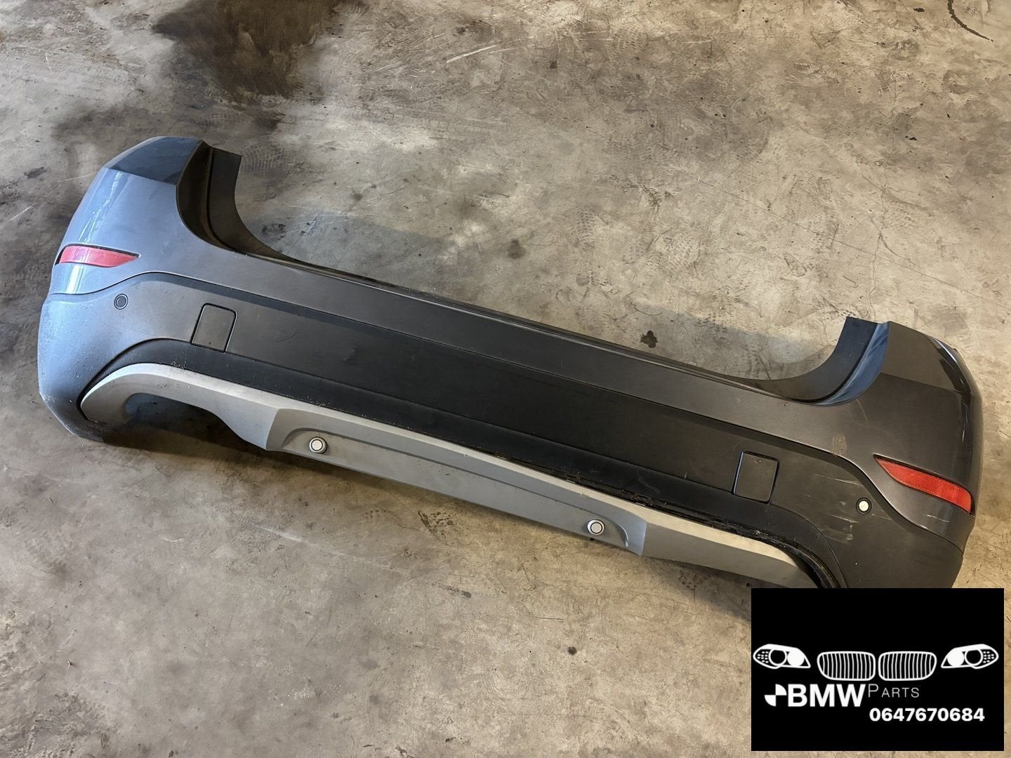 Achterbumper Bmw X1 E84 LCI PDC mineral grau B39, Arrière, -, Utilisé, -