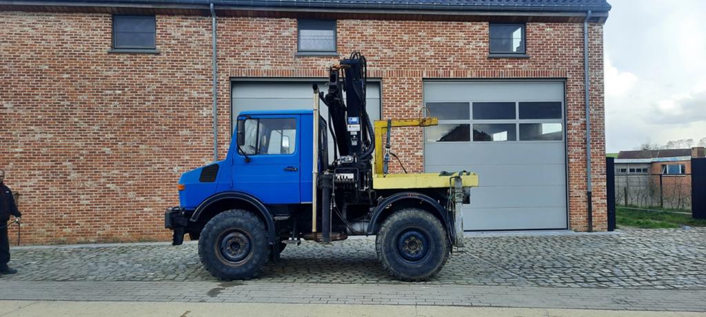 Unimog met kraan, Zakelijke goederen, Ophalen, Hijswerktuig