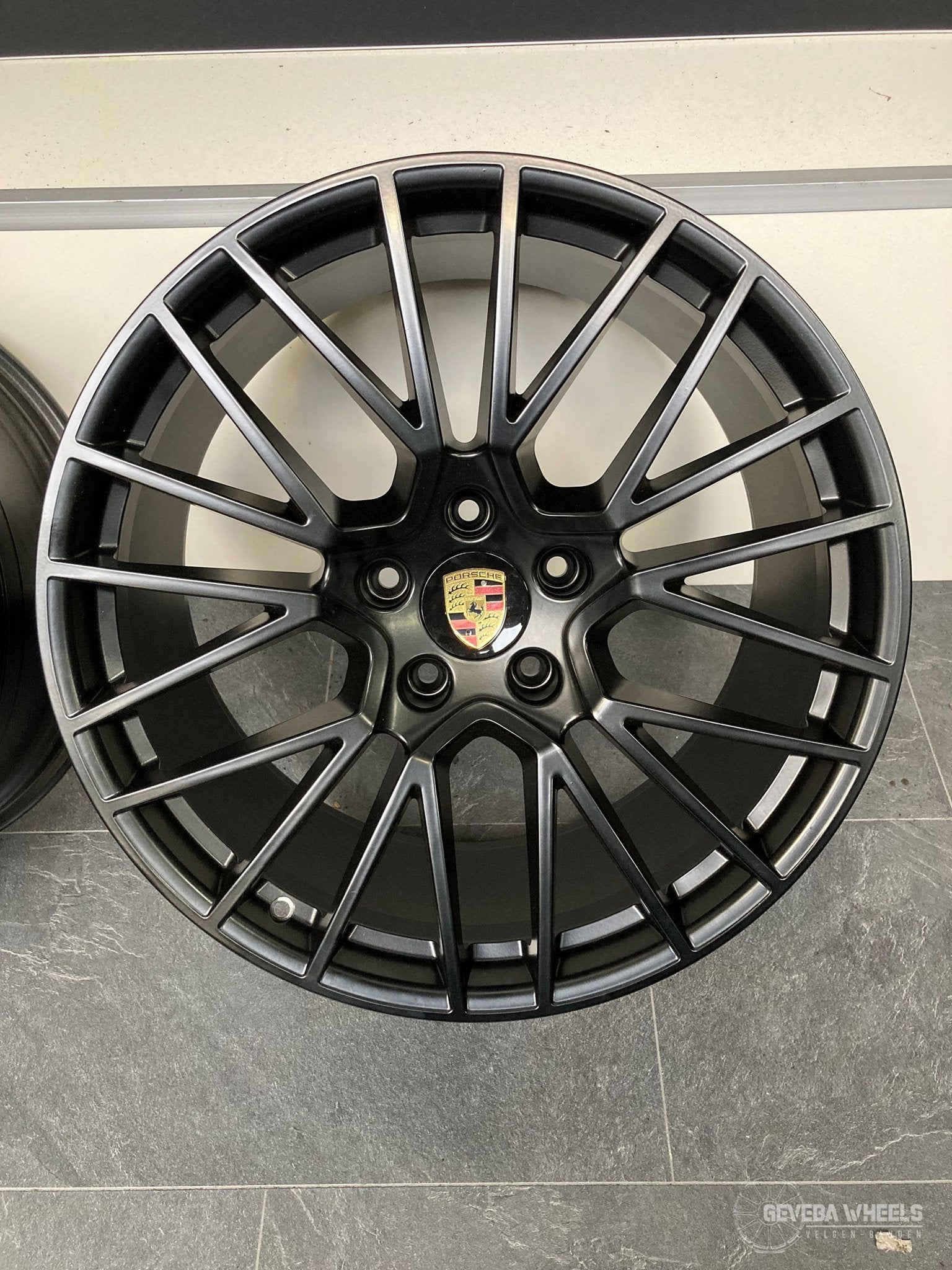 21” originele Porsche Cayenne 9Y / 9Y3 velgen breedset 5x130, Gebruikt, Velg(en), -, -