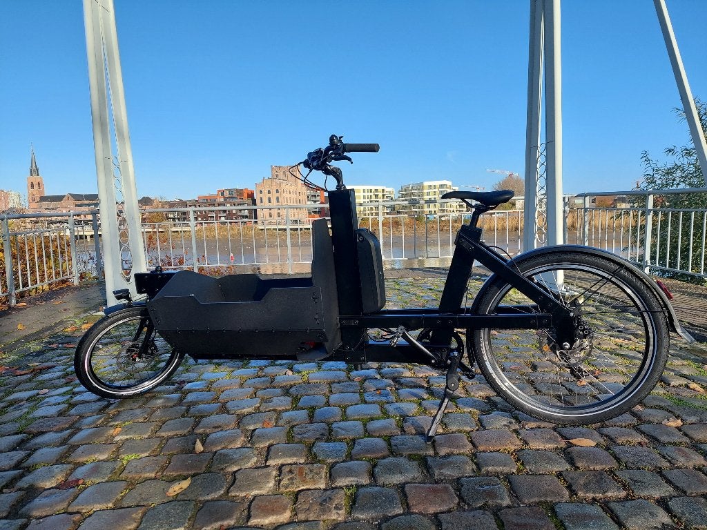 cargo bike te koop, Fietsen en Brommers, Elektrisch, Zo goed als nieuw, 2 kinderen, Schijfrem