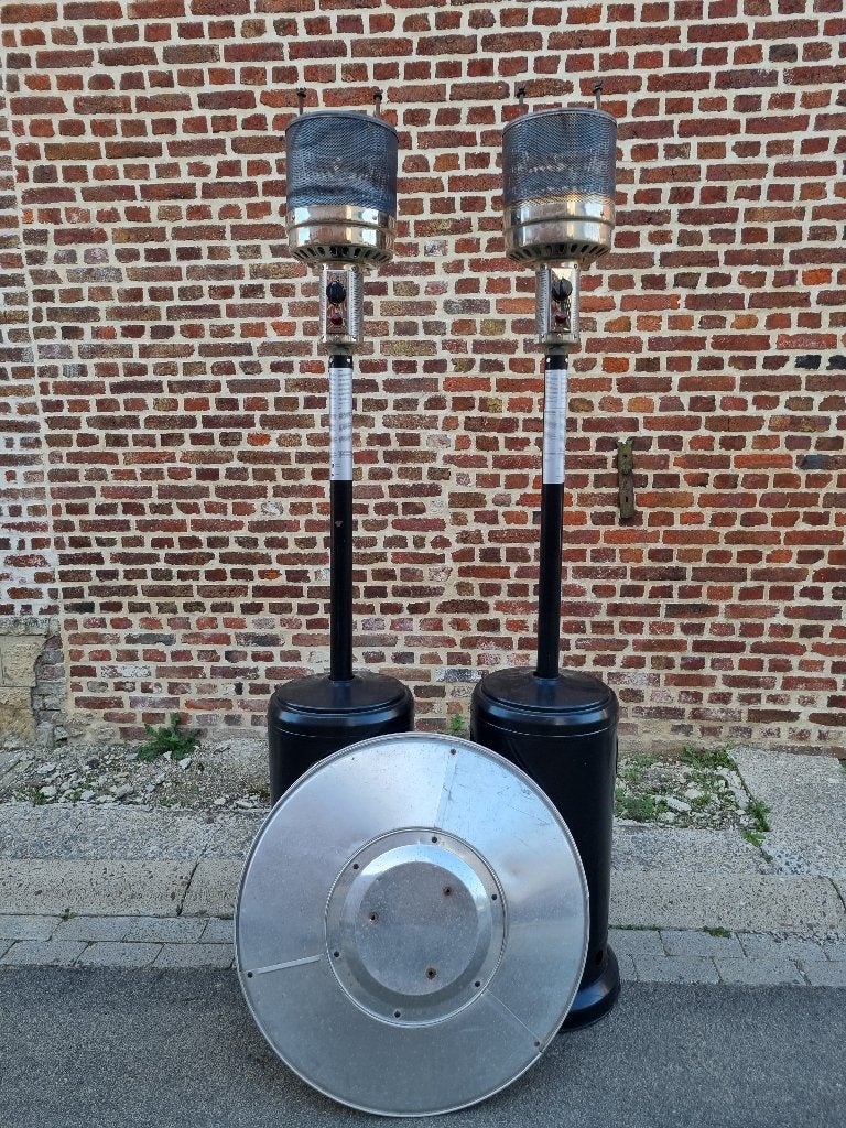 2 gasverwarmers - Paddenstoelen, Tuin en Terras, Ophalen, Draaibaar, Gebruikt, Vloer
