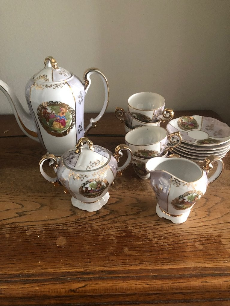 Vintage servies, Ophalen