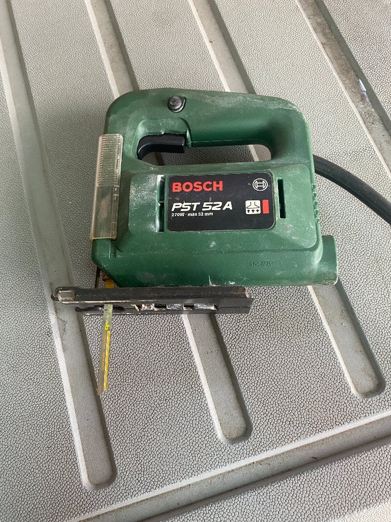 Decoupeerzaag Bosch PST 52 A, Doe-het-zelf en Bouw, Ophalen, Gebruikt, Decoupeerzaag, Bosch groen