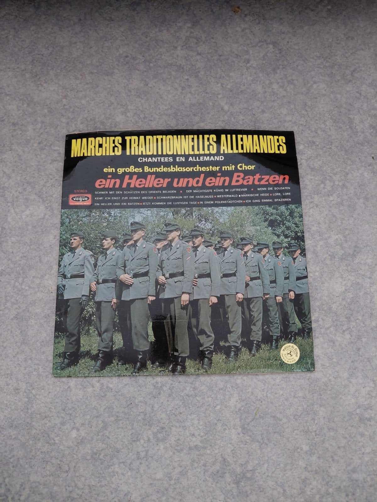 Vinyle " Marches traditionnelle Allemandes ", CD & DVD, Vinyles | Musique du monde, Enlèvement ou Envoi, Utilisé
