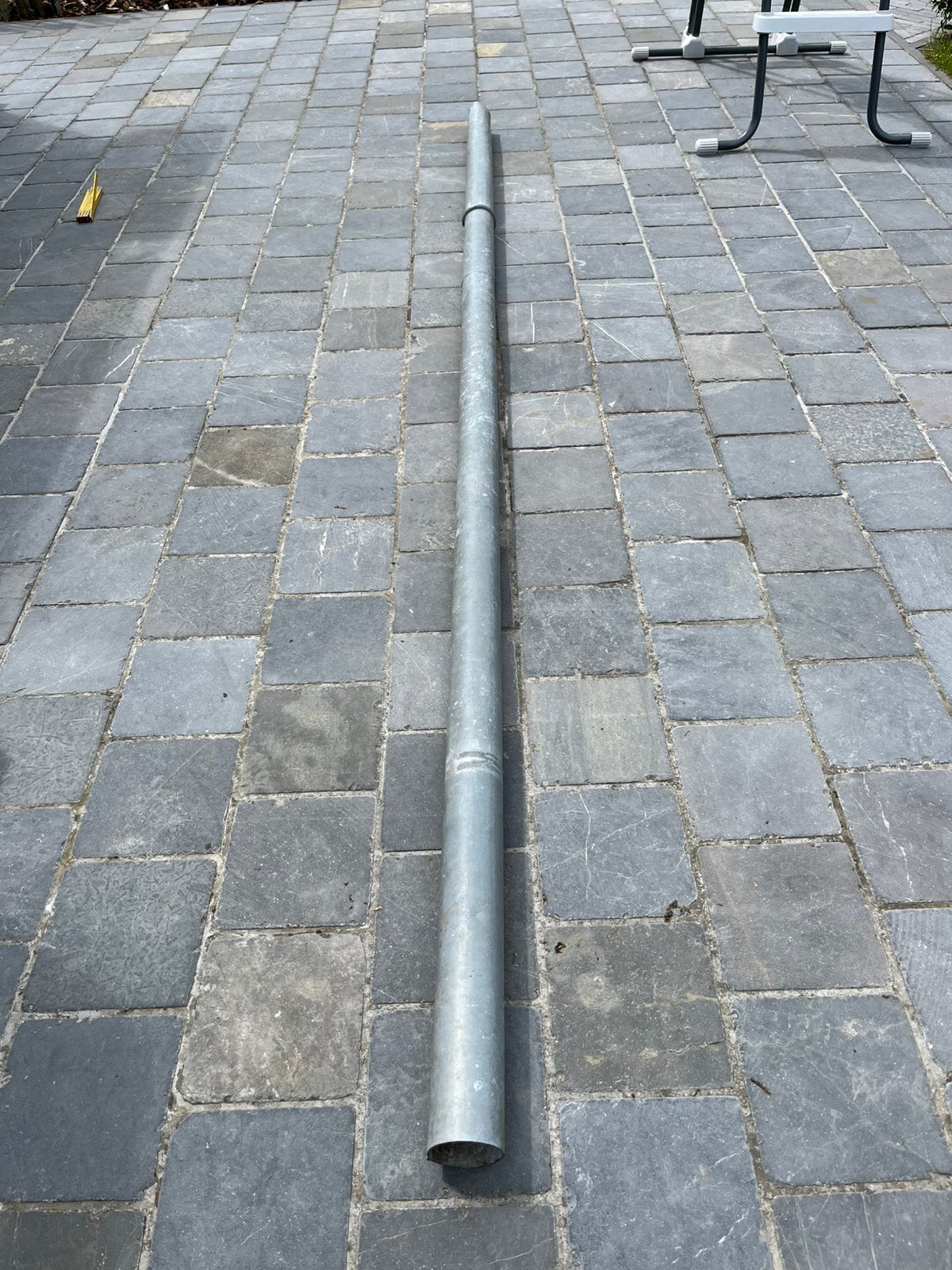 Zinken afvoerbuis, Ophalen, Afvoer, Gebruikt, 2 tot 4 meter