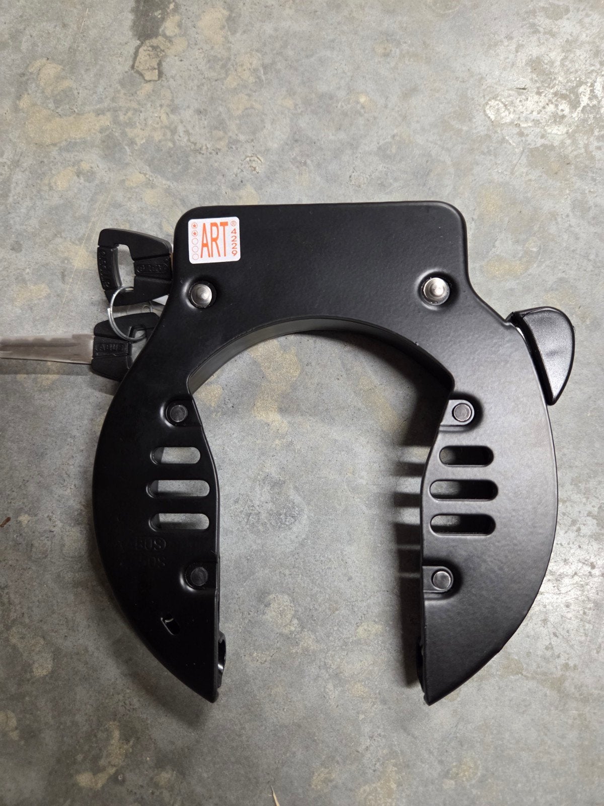 ABUS Amparo 4650S R Black OE ringslot - opening insteekslot, Fietsen en Brommers, Ophalen, Ringslot, ABUS August Bremicker Söhne KG