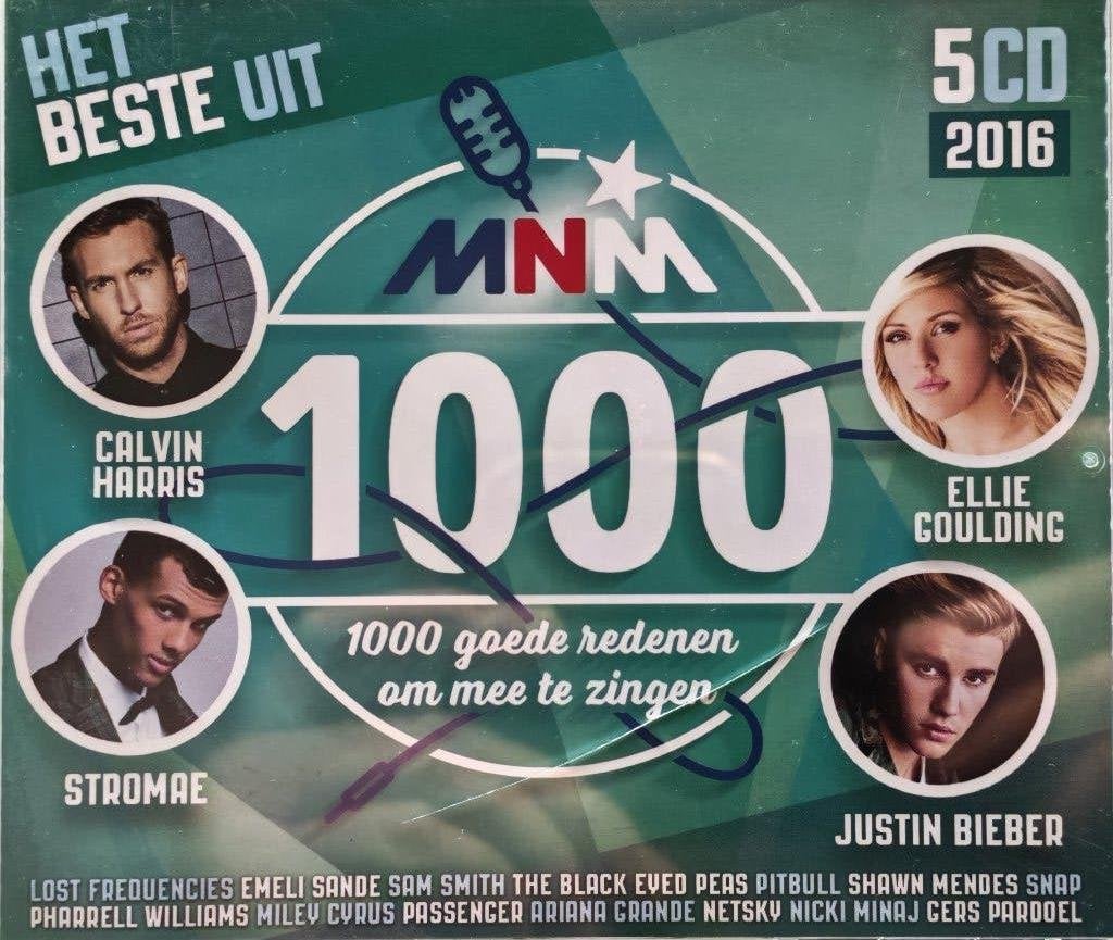 MNM 1000 2016 (5 CD box verzamel), Cd's en Dvd's, Ophalen of Verzenden, Zo goed als nieuw, Pop