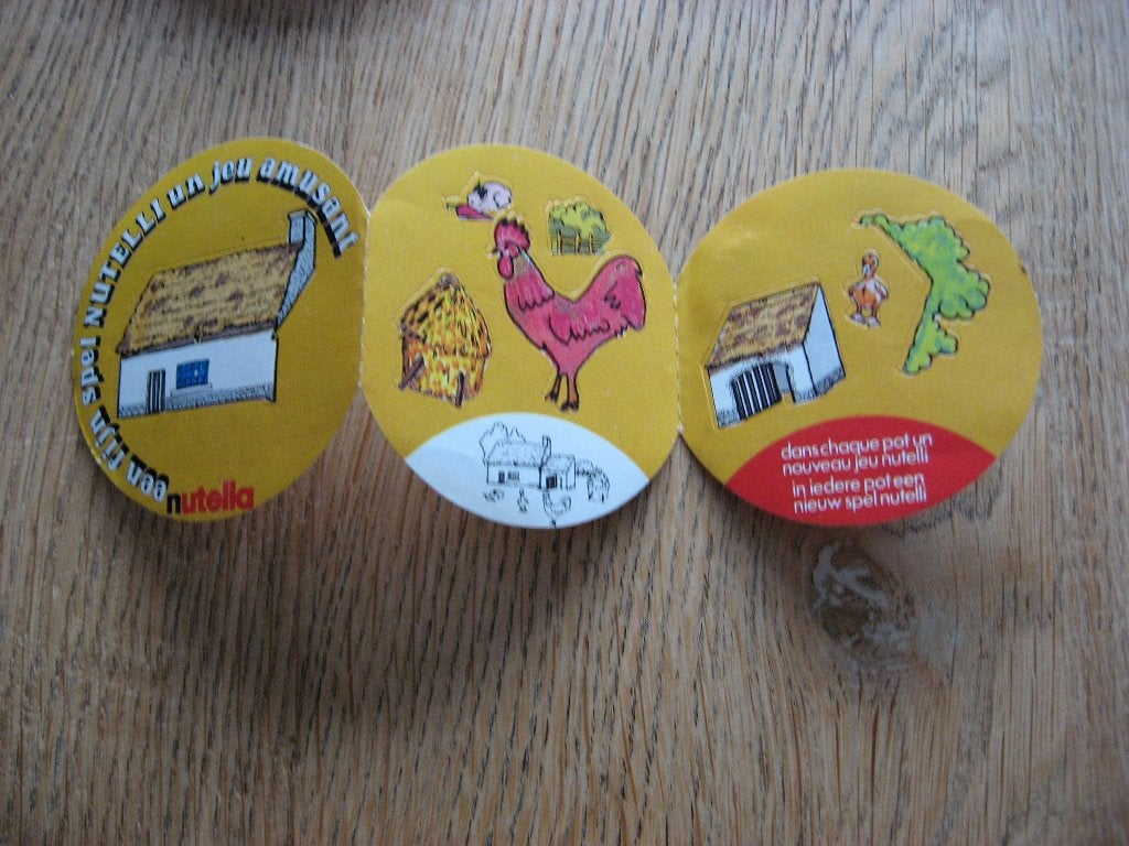 Vintage Sticker Nutella Boerderij, Ophalen of Verzenden, Nieuw, Merk