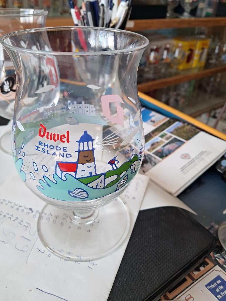 Duvel glas Rhode island, Ophalen of Verzenden, Nieuw