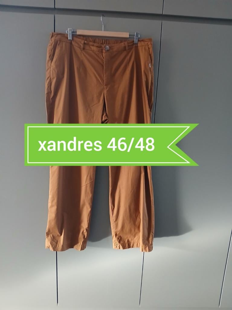 Zomerbroek xandres 46/48, Bruin, Verzenden, Maat 46/48 (XL) of groter, Zo goed als nieuw