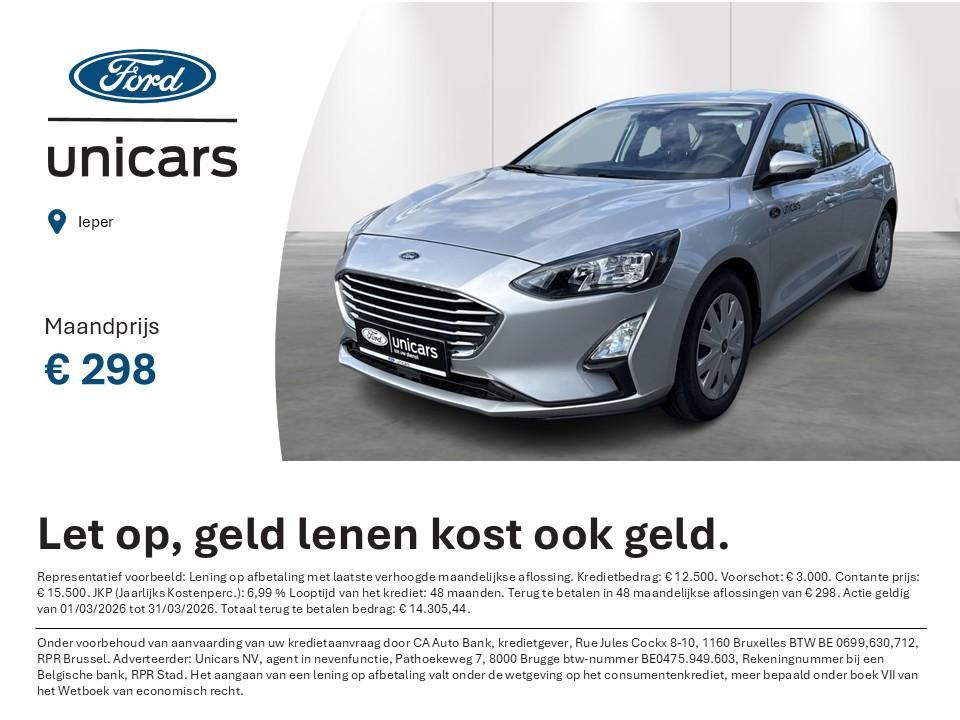 Ford Focus 1.5 EcoBlue 88kW Titanium Business, Auto's, Stof, 680 kg, 4 cilinders, 120 pk