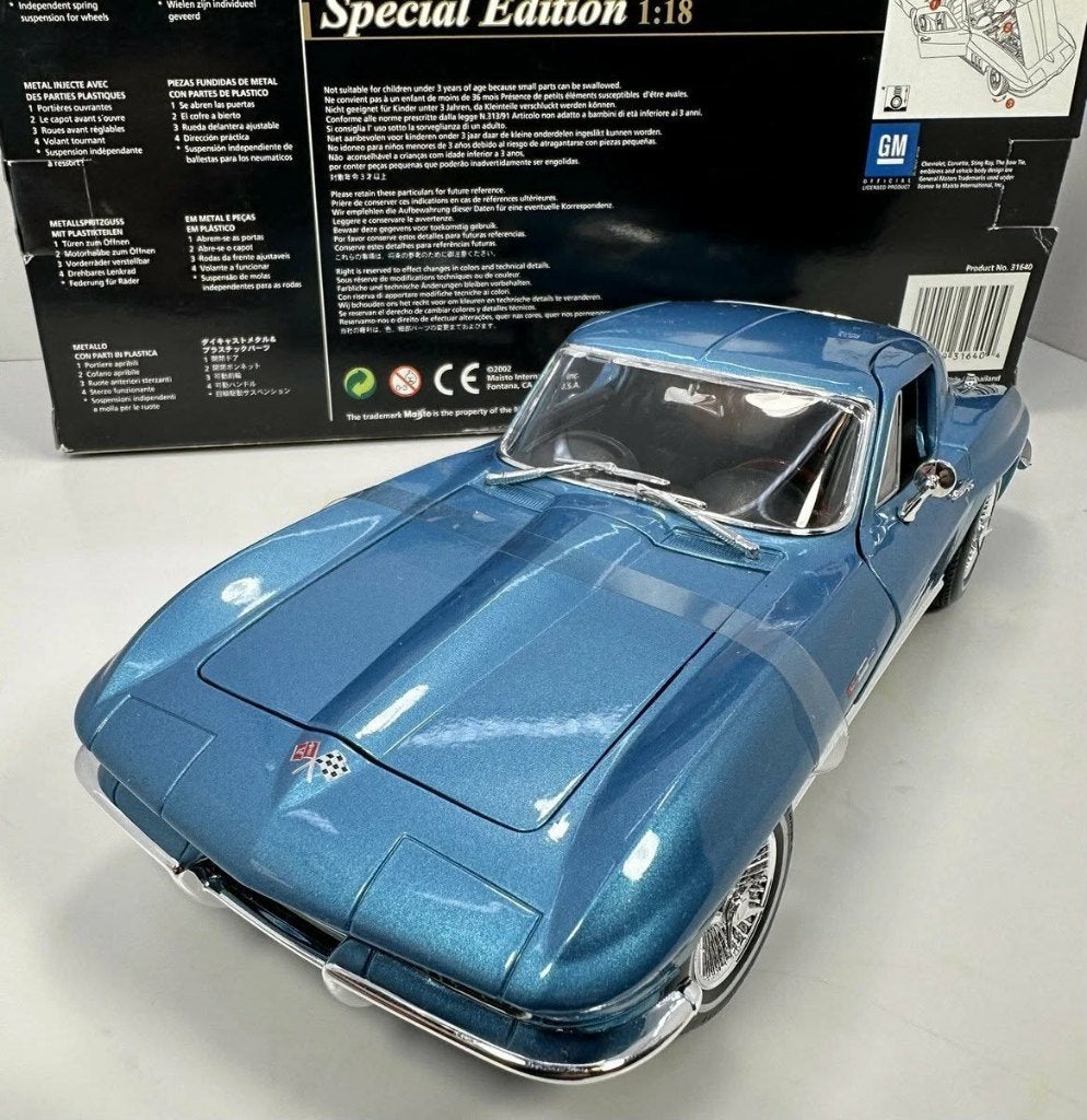 Chevrolet corvette 1965 1/18 neuve, Hobby & Loisirs créatifs, Voitures miniatures | 1:18, Enlèvement, Neuf, Maisto