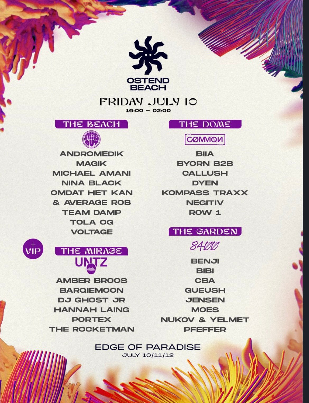 4x Vrijdag Tickets Ostend Beach Festival 2026, Tickets & Billets, Trois personnes ou plus
