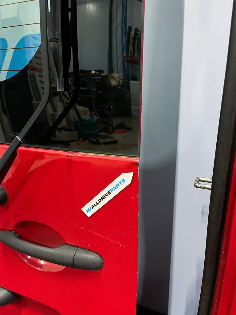 Renault Kangoo Achterdeur links met ruit rood 7751478138, Gebruikt, -, Deur, -