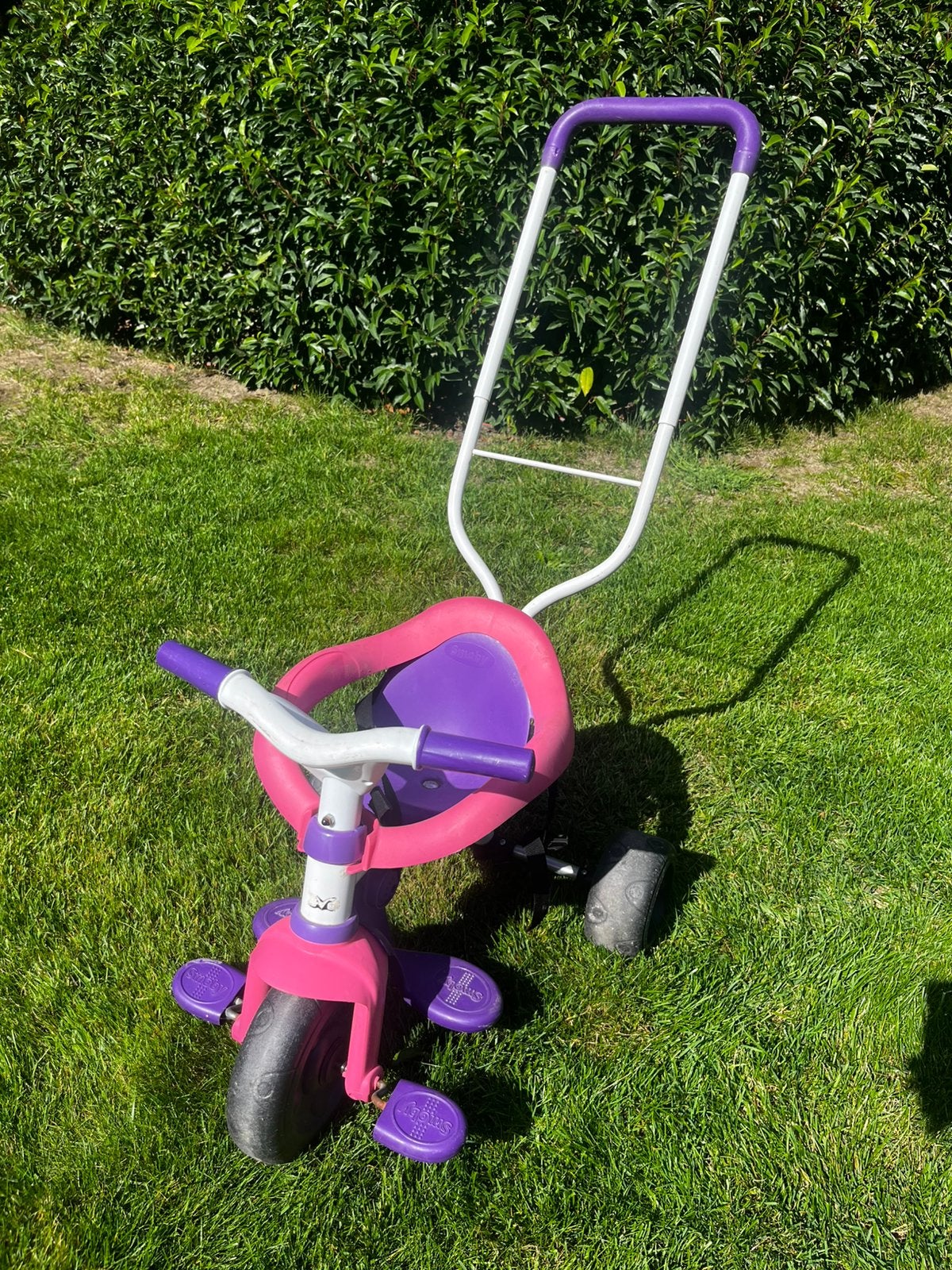 Smoby driewieler, Fietsen en Brommers, Ophalen, Gebruikt, Duwstang
