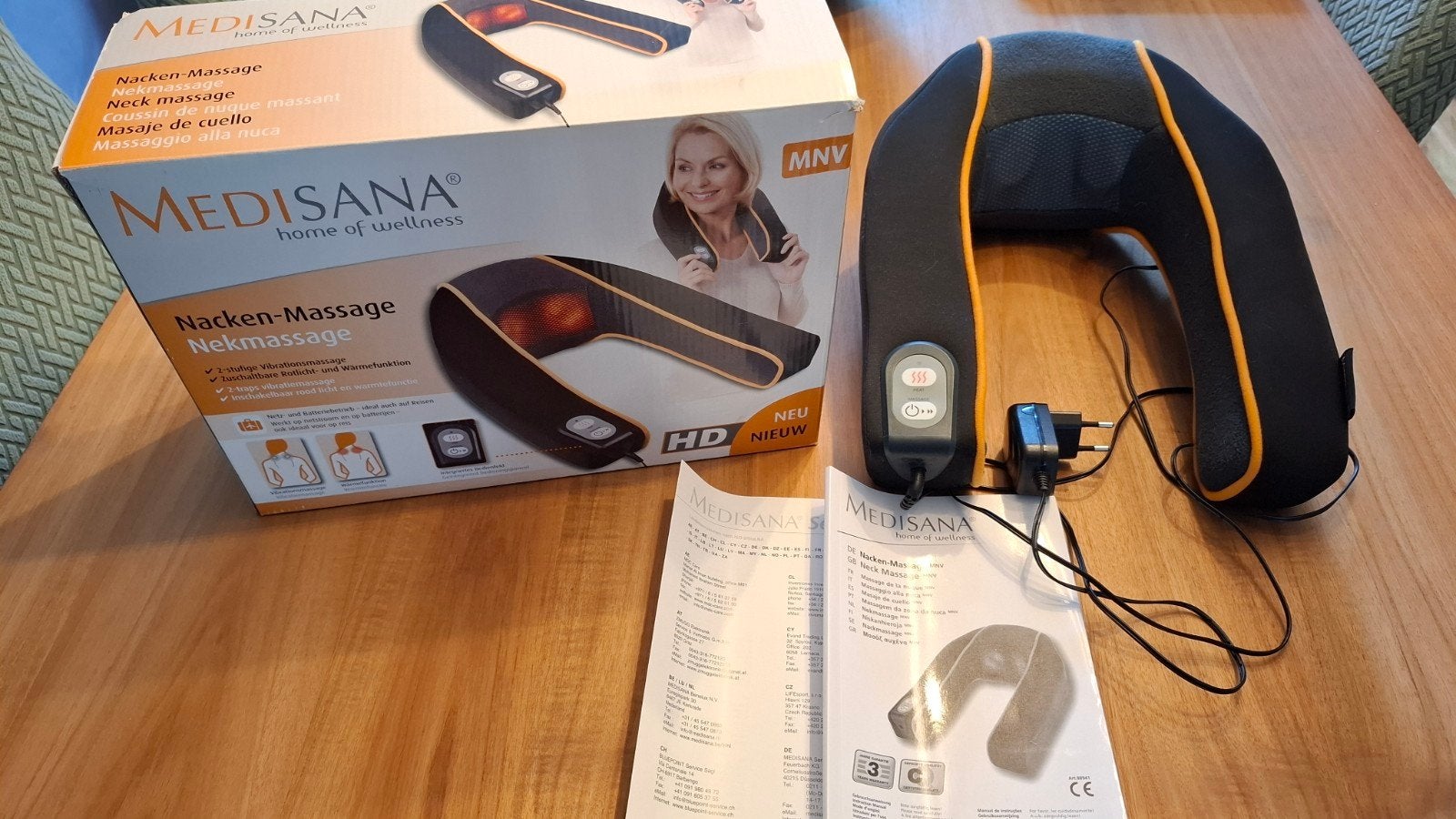MEDISANA Nekmassage toestel, Ophalen